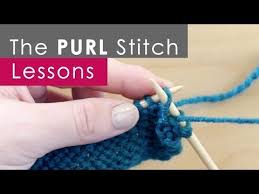 Learn how to knit, purl stitch lesson, video tutorial how to: How To Knit The Purl Stitch Knitting Lessons For Beginners Youtube