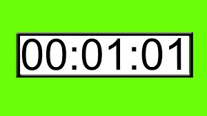One Minute Digital Clock Countdown Timer On Green Screen White Background Stock Footage Ad Countdown Timer Minute Cloc Countdown Timer Countdown Greenscreen