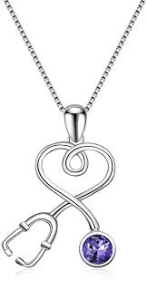 Free delivery on your first order of items shipped by amazon. Amazon Com Aoboco Sterling Silver Stethoscope Necklace Doctor Nurse Gifts Medical Jewelry For Women Blu In 2021 Medical Jewelry Stethoscope Necklaces Opal Birthstone