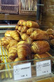 Paris Latin Quarter Eric Kayser Boulangerie Croissants French Pastries Shop Pastry Display French Pastries