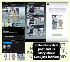 intantpunkbts jin着用/ pigment dying hood/ 韓国人気ブランド/100%正品/韓国大人気/ 人気商品 送料無料長袖/hoodie芸能人」 メンズファッションがお得 . 200807 Instantfunk Style Posted Jin Bts Kim Seokjin ì§„ Facebook