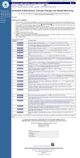 Global Warming Climate Change Publications From The Epa Click On The Title To Open The Document Global Warming Climate Change Global Warming Climate Change