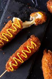Korean Cheese Corn Dog Two Plaid Aprons Recipe In 2021 Corn Dogs Cheese Corn Dog Recipe Dog Recipes
