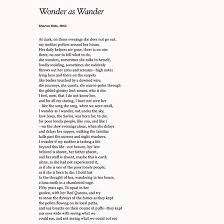 Read Wonder As Wander By Sharon Olds For Mother S Day Old Poetry Mother Poems Mothers Day Poems