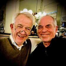 Another shot from today's class of '61 reunion, with the complete line-up.  Names have been requested. From the left:- John Pritchard, Pete Gleave,  Chris Wright, Chris Capel, Al Denning, Ken James, Dave