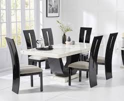 Our first black dining room scheme is attached to an open. Raphael 200cm White Pedestal Marble Dining Table With Verbier Chairs