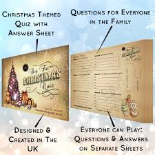 Tell us in the comments below! Christmas Trivia Game Pub Quiz Style Christmas Games From Hannah S Games Hannah S Games