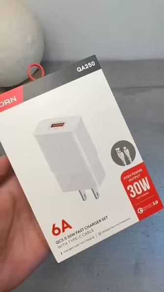 Cargador Celular Tc 6A 30W Qa250