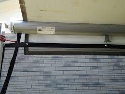 Diy Mosquito Screen For Rv Awning Step 2 Add Grommets And Hangers Awningroom Patioroom Cottage Trailer Camper Bugscreen M Patio Room Diy Rv Bug Screen