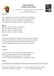 Ce soir l'ennemi connaîtra le prix du sang et des larmes. Calameo Motives Le Chant Des Partisans2011 2012 Pour Le Site