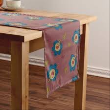 Turkey Kawaii Table Runner Zazzle Com Personalized Table Runner Table Runners Fall Table Runners