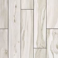 Ashford Lyndon White Wood Plank Polished Porcelain Tile