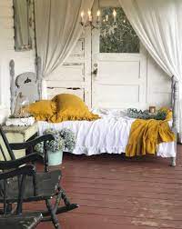 This most recent growth included a few home additions including the kids bathrooms (on suite) added on to the east end, the two original bathrooms were converted into one larger hall bath, the kitchen wall was blown out, entrying into a complete 22'x22' great. Incorporating Mustard Yellow In Shabby Chic Style Hallstrom Home