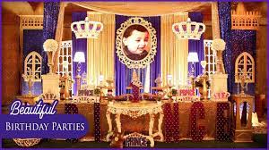 Decorations, party favors, even a white dress code. Prince Themed Birthday Party For 1 Year Old Royal Prince Party Supplies Diy Aqeeqah Party Ideas Youtube