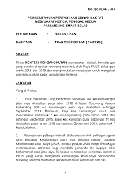 Kemalangan di jalan rayafull description. Https Pardocs Sinarproject Org Documents 2019 Oct Dec Parliamentary Session Written Replies Soalan Bertulis Par14p2m3 Soalan Bukanlisan 444 Pdf