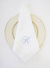 SCRIPT FONT COLLECTION of Monogram Fonts on Embroidered Cloth Dinner  Napkins and Guest Hand Towels - Wedding Keepsake or Special Occasions