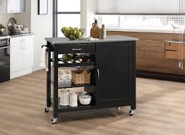 acme ottawa kitchen cart in stainless