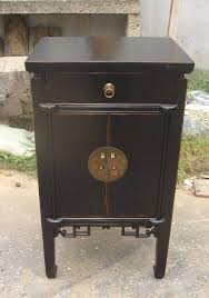 Oriental End Table Antique Matte Lacquer Finish End Tables Oriental Lacquer Furniture