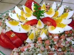 Macedoine Mais Oeufs Saumon Et Tomates A La Mayonnaise Recette Macedoine Recette Gourmande Mayonnaise