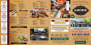 amore pizzeria & italian kitchen menu