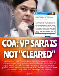 READ: COA Grants OVP Highest Audit Rating in Latest Report The Commission 