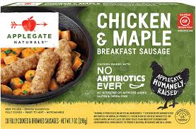 I often bought the applegate chicken and apple sausages as a quick microwaveable snack. Products Breakfast Sausage Natural Chicken And Maple Breakfast Sausage Applegate