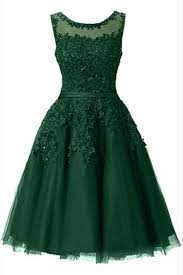 Kisa Abiye Elbise Koyu Yesil Renk The Dress Elbise Resmi Elbise