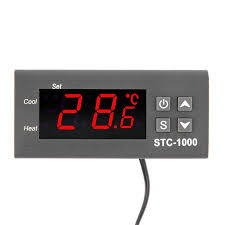 Black Digi Tal Stc 1000 All Purpose Temperature Controller Thermostat With Sensor Temperature Instrument Diag Thermostat Temperature Control Digital Thermostat