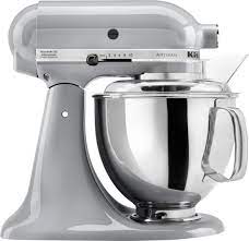 Kitchenaid Ksm150psmc Artisan Series Tilt Head Stand Mixer Metallic Chrome Ksm150psmc Best Buy