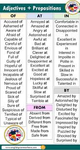 Englisch Die Am Haufigsten Verwendeten Adjektive Prapositionen Liste Adjektiv Englisch Lernen Grammatik Englisch Lernen Englisch Vokabeln Lernen