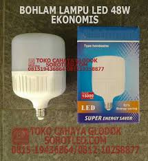 Putih atau bening • daya : Bohlam Lampu Led 48 Watt Ekonomis Cahaya Glodok Sorotled Com