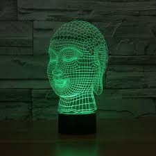 3d Hologram Effect Buddha Led Lamp Buddha Lamp Buddha Hologram