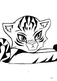 29 images of neko drawing template gieday com. Baby Tiger Col Coloring Pages Of Cute Honey