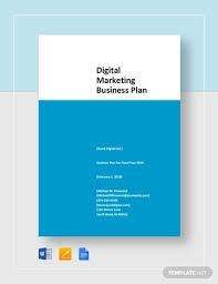 5 Digital Marketing Business Plan Templates In Pdf Ms Word Google Docs Pages Free Premium Templates