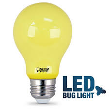Feit Electric Yellow A19 Non Dimmable Led Bug Light Bulb Walmart Com Walmart Com