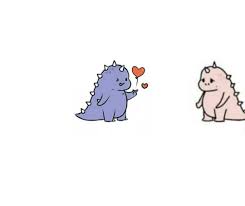  Dino Ungu Bts Dinosaurus Kartun Lucu Kartun