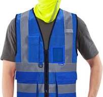 A-SAFETY High Visibility Mesh Safety Reflective Vest with Pockets and  Zipper,Hi Viz Work Vest for Men Women (Blue Mesh S)