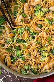 Amazing Quick And Easy Weeknight Dinner Sesame Noodles With Chicken And Broccoli Cooking Classy Healthy Recipes Food Recipes
