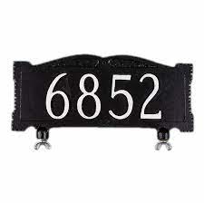 You want the real estate agent to show the right house*. Custom Mailbox Topper Address Sign With 3 High House Numbers