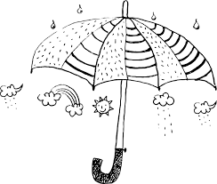 Desenhos De Guarda Chuva Para Colorir Curso Completo De Pedagogia