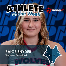 WOLVES ATHLETE OF THE WEEK presented by @rebelfitnutrition 🌟  Congratulations to Paige Snyder