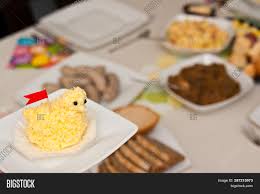 The easter lamb cake takes center stage, then the appetizer buffet is laid out. Polish Easter Table Image Photo Free Trial Bigstock
