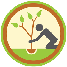 Tree Planting Badge I Planted A Tree For Earth Day When I Was In Elementary School And After Going Home After Gra Trees To Plant How To Memorize Things Badge