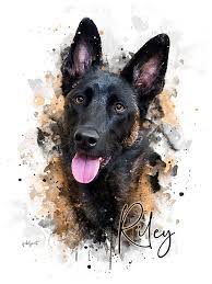 Creating lasting memories through custom oil paintings of your beloved pet. Simple Style Custom Pet Portrait Custom Pet Painting Dog Watercolor Art Watercolor Pet Portraits