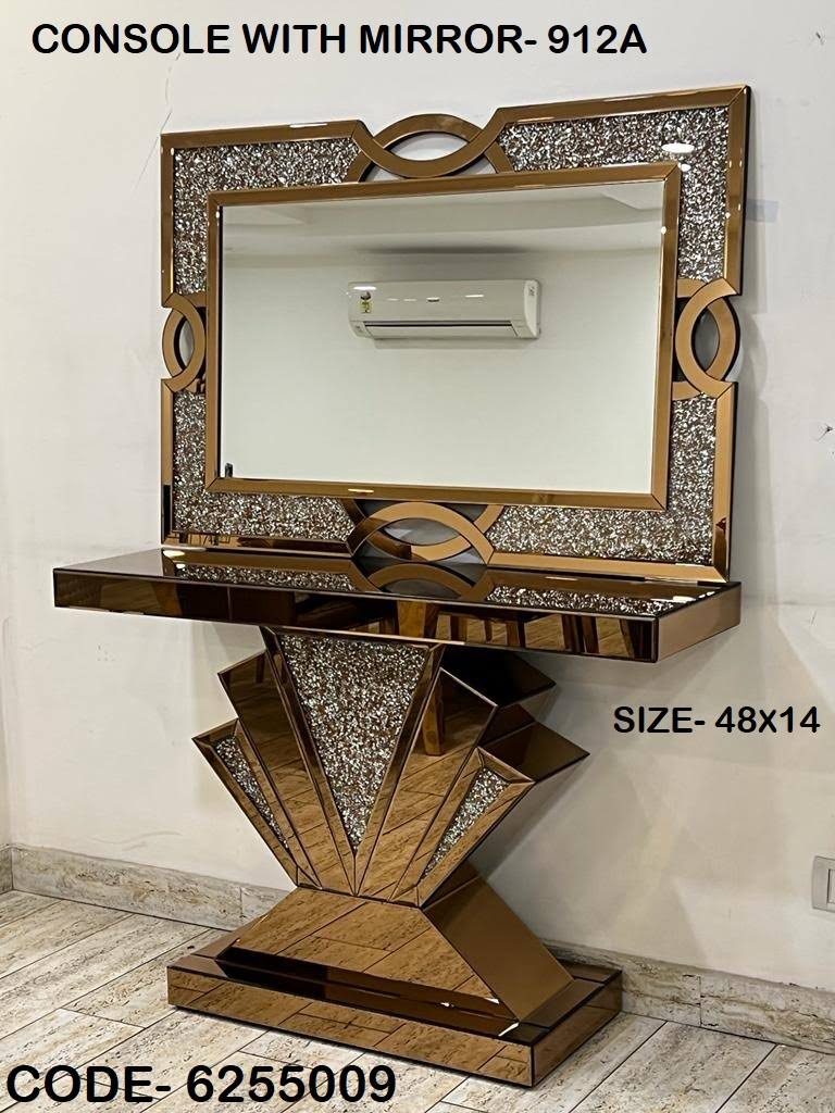 Luxury Modern Mirror Console Table