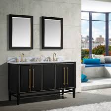 This beautiful, solid wood single sink vanity is built to last a life time. Avanity Mason Double 61 Inch Transitional Bathroom Vanity Black