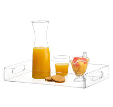 Obtaining a coffee table tray you get insured to possess perhaps one of the most important and useful items in your house. Acrylic Tray Tea Tray And Coffee Table Tray Breakfast Tray Clear Acrylic Serving Tray With Handles Buy Online In Dominica At Dominica Desertcart Com Productid 15800128