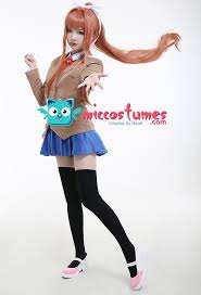 I wanna do cosplay tiktok but i have no idea how to make myself look cute or make good quality . Doki Doki Literature Club Schuluniform Cosplay Kostum