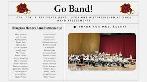 Congrats to Mrs. Lucky and HCMS Honors Band !