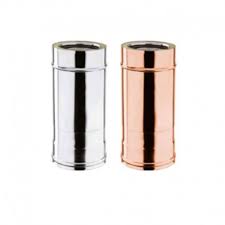 La canna fumaria inox rappresenta la soluzione più popolare, i tubi acciaio inox sono semplici da installare, si adattano facilmente a tutti i tipi di casa e la manutenzione risulta di gran lunga molto più. Canna Fumaria Coibentata Tubo Telescopico Mm 507 884 Sconto 50